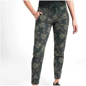 ATHLETA Trekkie North Printed Jogger Fitted Mid-rise Moody Floral Women's sz. 0